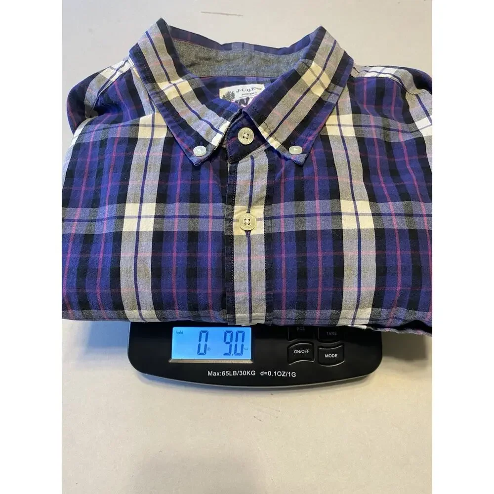 J Crew Shirt Mens XL Plaid Long Sleeve Career Office Casual Cotton Button Down